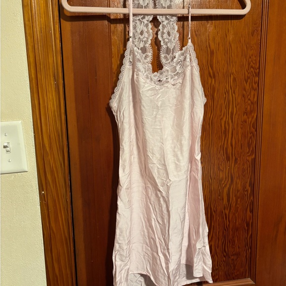 Victoria's Secret Other - VICTORIA’S SECRET Baby Pink Lace Chemise Sleep Dress